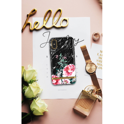 Richmond & Finch Skal iPhone Black Marble Floral - X/XS Case