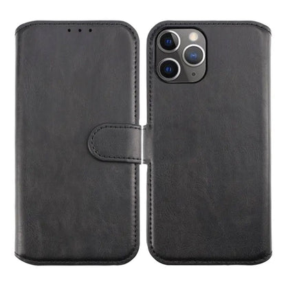 RV Flip Stand TPU Leather Case Black For iPhone 12/12 Pro