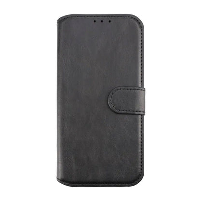 RV Flip Stand TPU Leather Case Black For iPhone 12/12 Pro