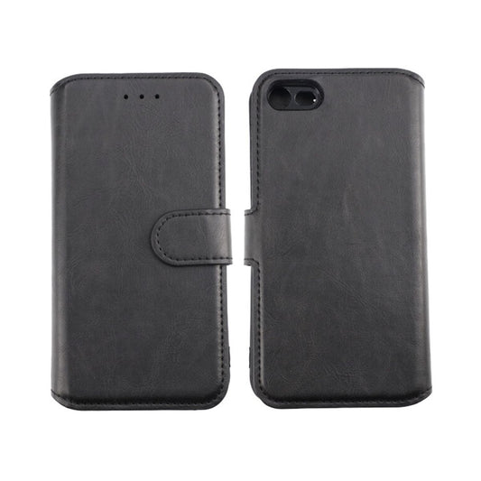 RV iPhone 7/8/SE 2020 FliP Magnetic FliP Stand TPU+PC Leather Case Black