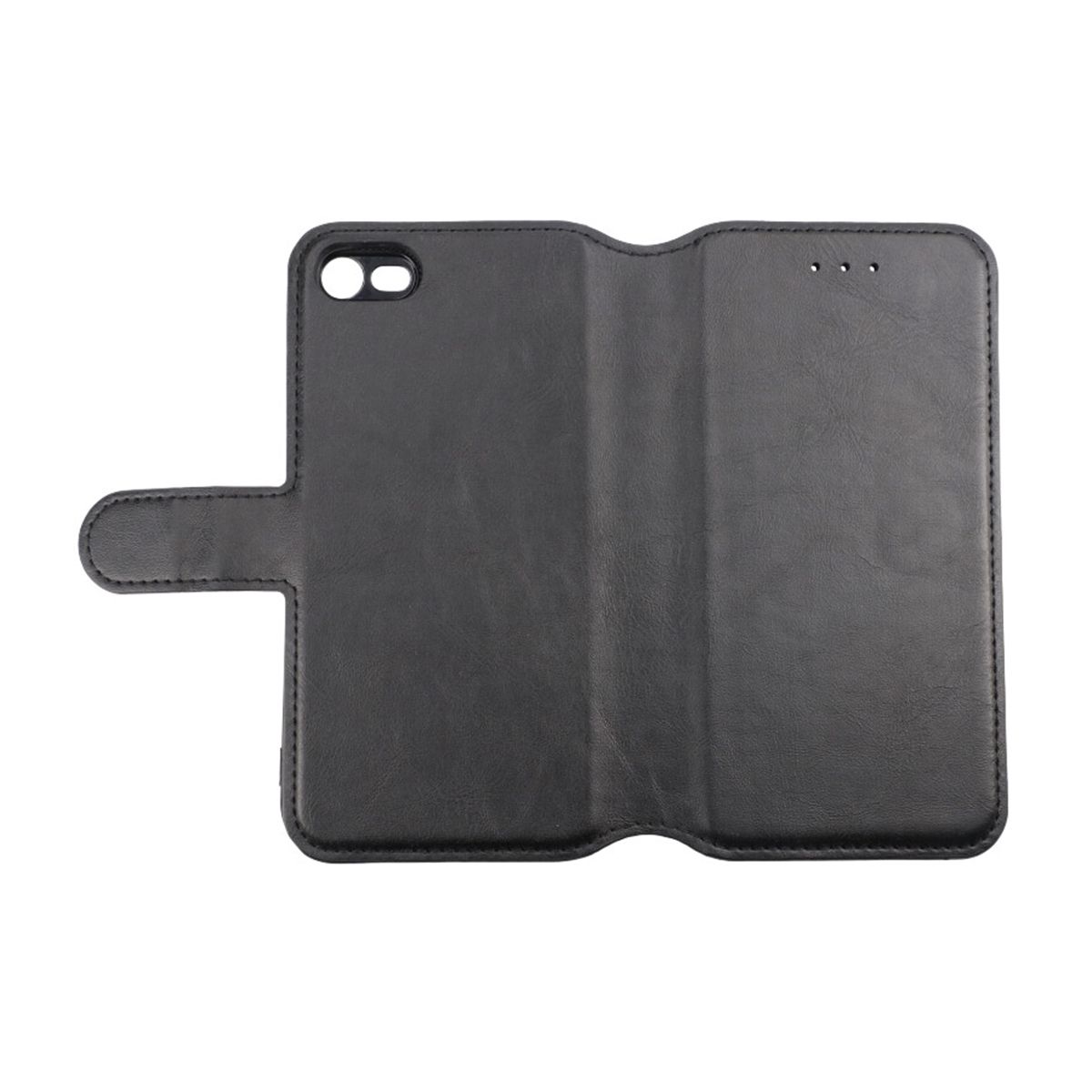 RV iPhone 7/8/SE 2020 FliP Magnetic FliP Stand TPU+PC Leather Case Black