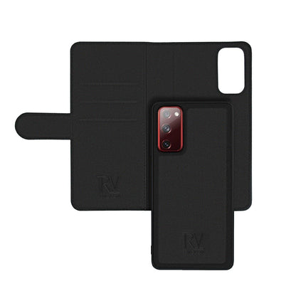RV Flip Stand TPu+PC Leather Case Black For Samsung S20 FE 4G