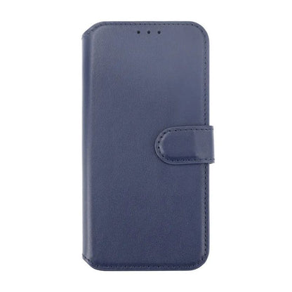 iPhone 15 Plånboksfodral Läder Rvelon - Blå