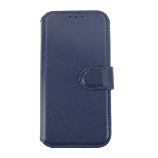 iPhone 15 Pro Plånboksfodral Läder Rvelon - Blå
