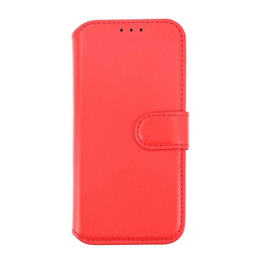 iPhone 15 Pro Plånboksfodral Läder Rvelon - Röd