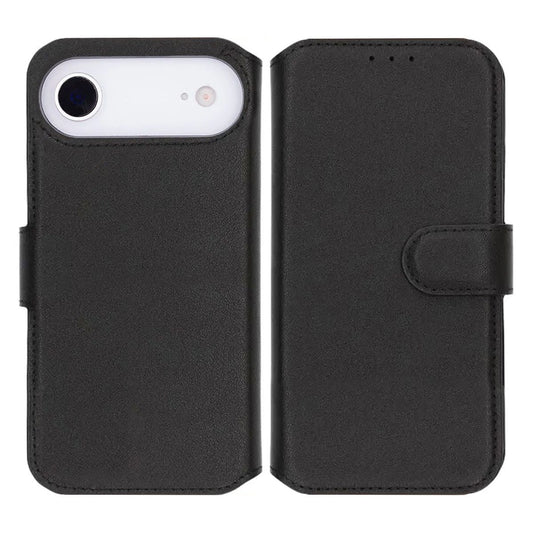 Rvelon Plånboksfodral Äkta Läder för iPhone Air - Svart