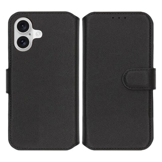 RV Genuine leather Wallet Case iPhone 17 Black