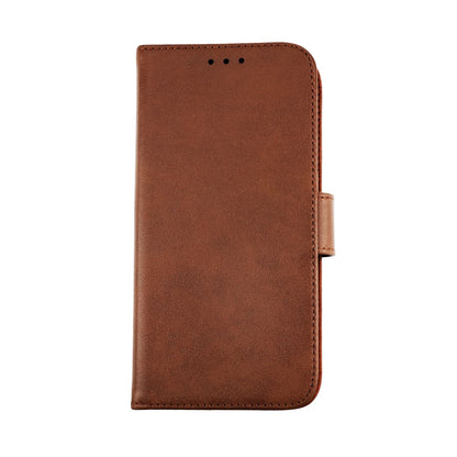 Rvelon Wallet Case Leather for iPhone 12 and 12 Pro - Brown