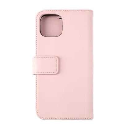 Rvelon Plånboksfodral Läder för iPhone 12 och 12 Pro - Rosa