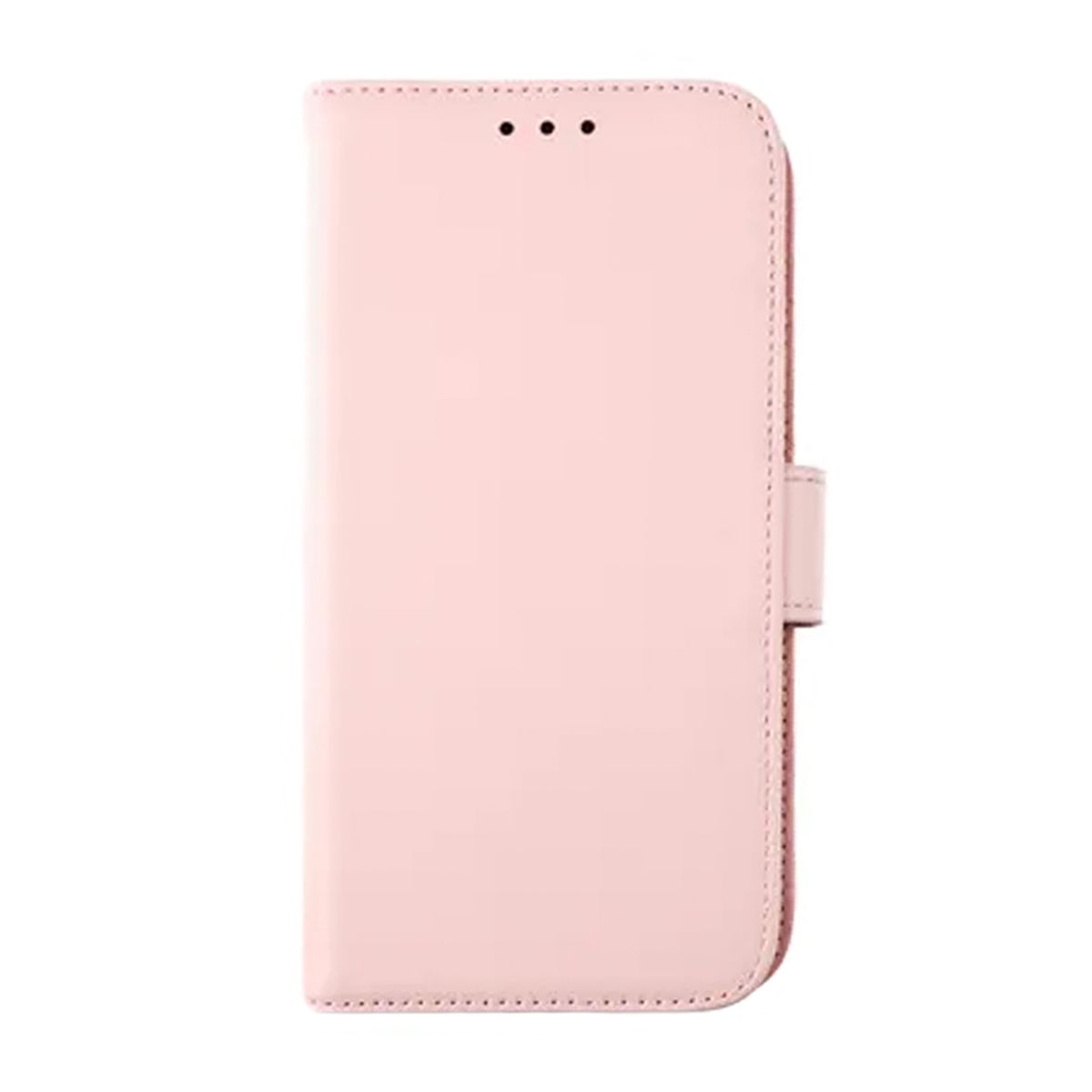 Rvelon Plånboksfodral Läder för iPhone 12 och 12 Pro - Rosa