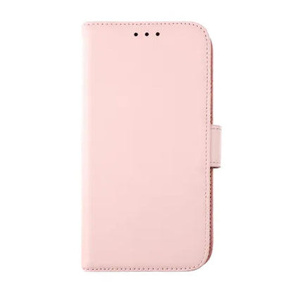 Rvelon Plånboksfodral Läder för iPhone 12 och 12 Pro - Rosa