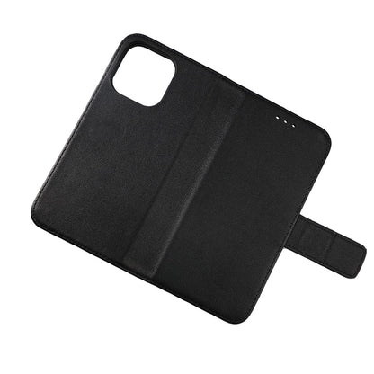 RV Genuine leather Wallet For iPhone 12/12 Pro Midnight Black