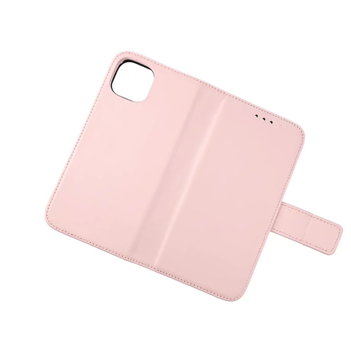 iPhone 12 Mini Plånboksfodral Läder Rvelon - Rosa