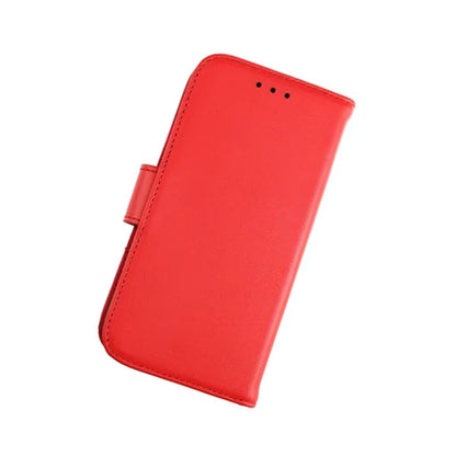 iPhone 12 Mini Plånboksfodral Läder Rvelon - Röd
