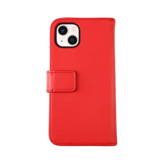 RV Leather Wallet Case iPhone 13 Mini Red