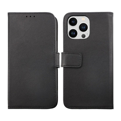 iPhone 14 Pro Plånboksfodral Läder Rvelon - Svart