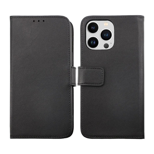 iPhone 14 Pro Max Plånboksfodral Läder Rvelon - Svart