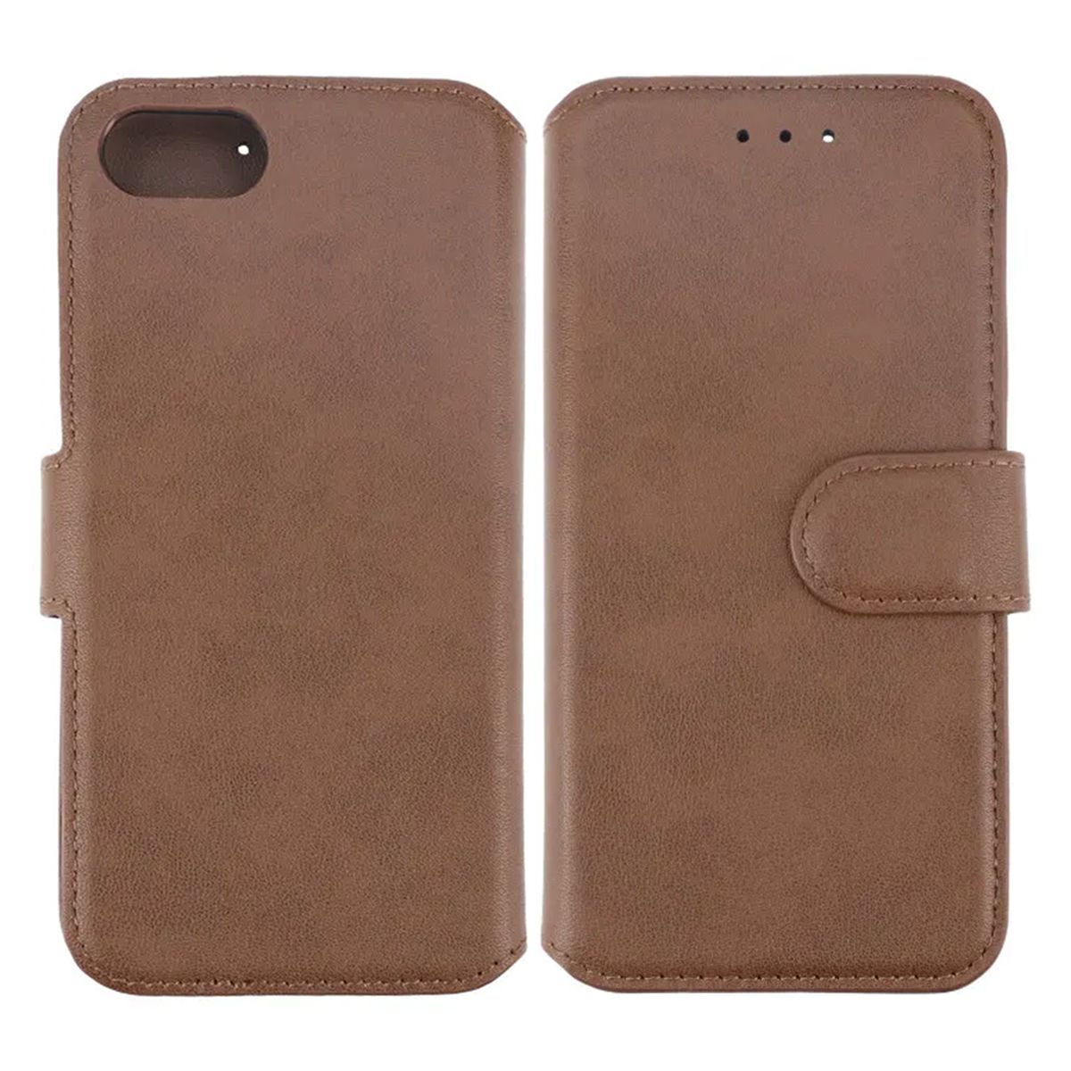 RV Leather Wallet Case - iPhone 7/8/SE 2020 - Brown