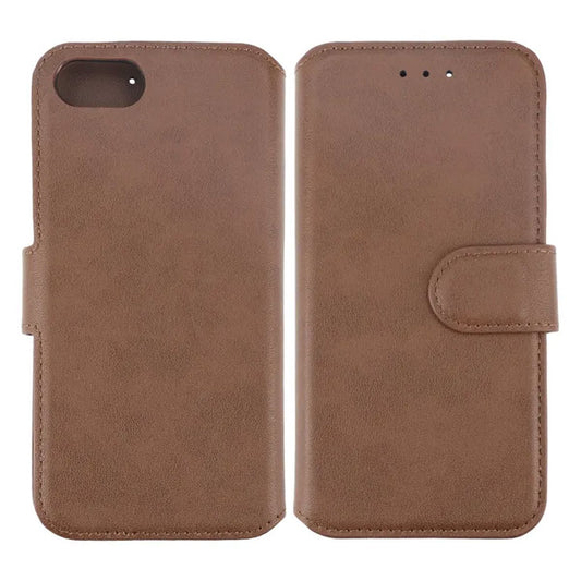 RV Leather Wallet Case - iPhone 7/8/SE 2020 - Brown
