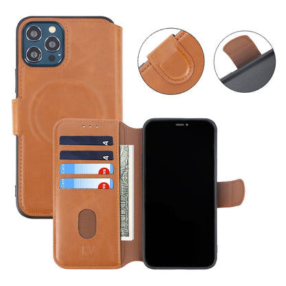 RV Wallet Case Extra Card -iPhone 12/12 Pro- Golden Brown