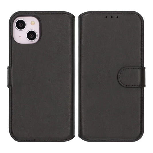 RV iPhone 13/14 FliP Magnetic FliP Stand TPU+PC Leather Case Black