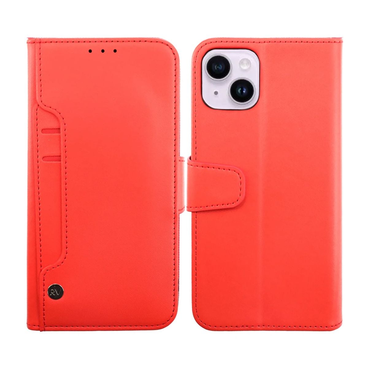 iPhone 14 Wallet Case Extra Card Rvelon - Red