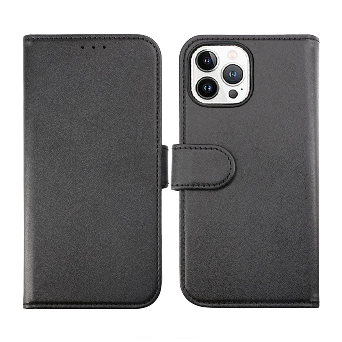 iPhone 14 Pro Max Magnetic Wallet Case Rvelon - Black