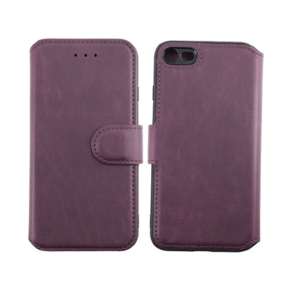 RViPhone 7/8/SE 2020 Flip Stand TPU Leather Extra Card Wallet Case Dark Cherry