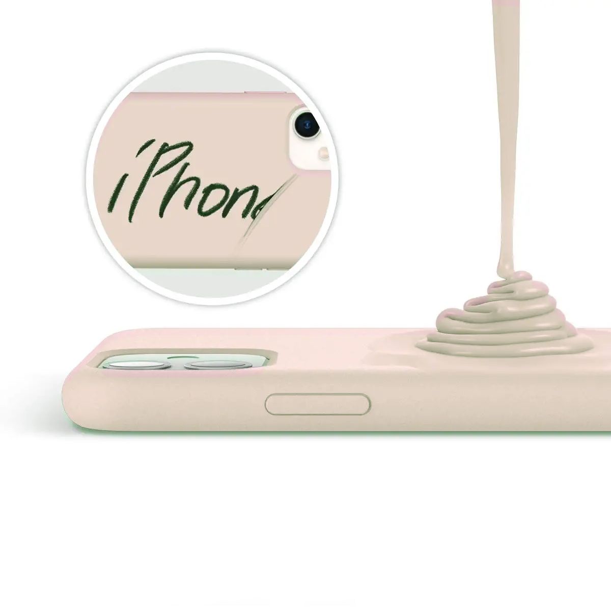 iPhone 11 Case - Silicone Rvelon Beige