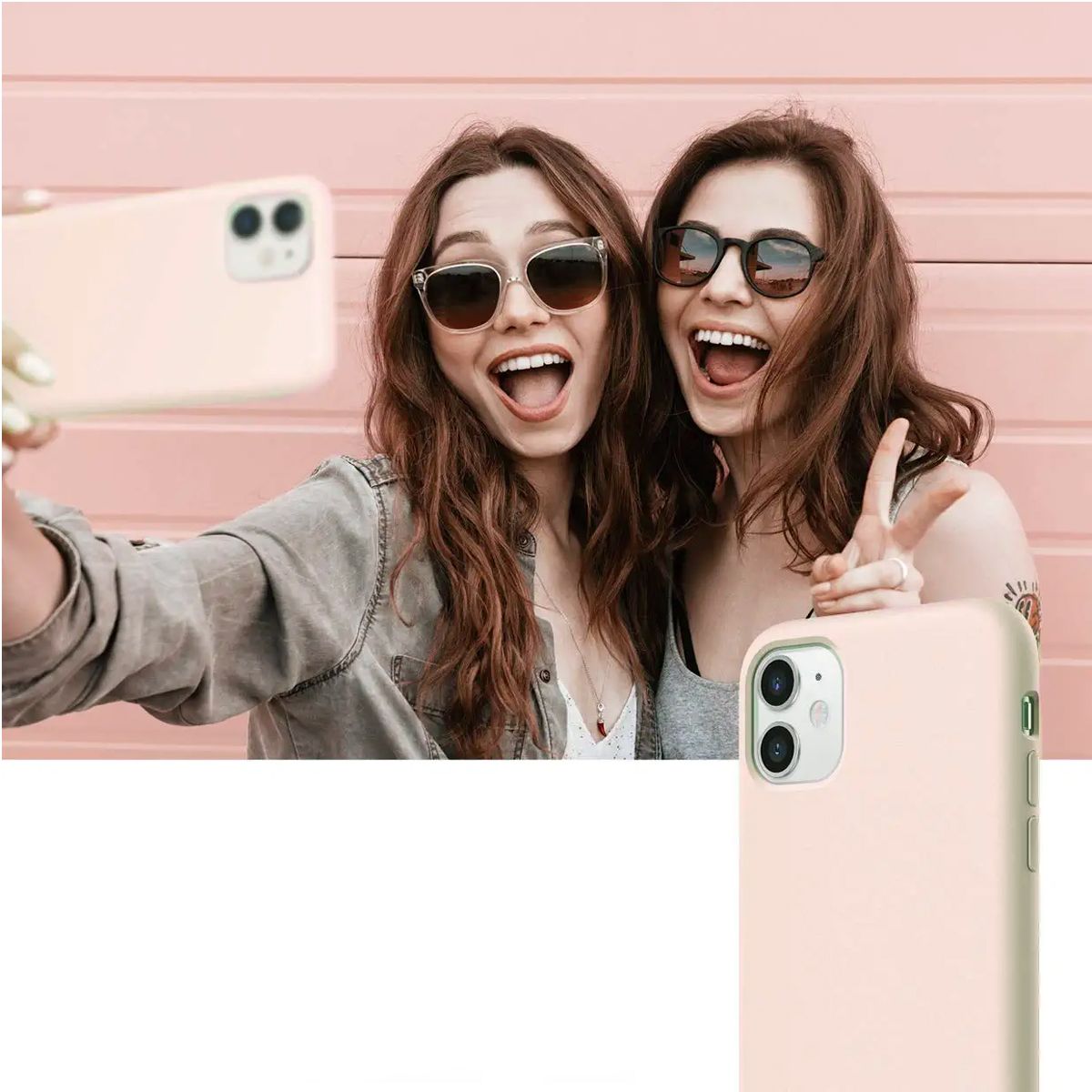 iPhone 11 Case - Silicone Rvelon Beige