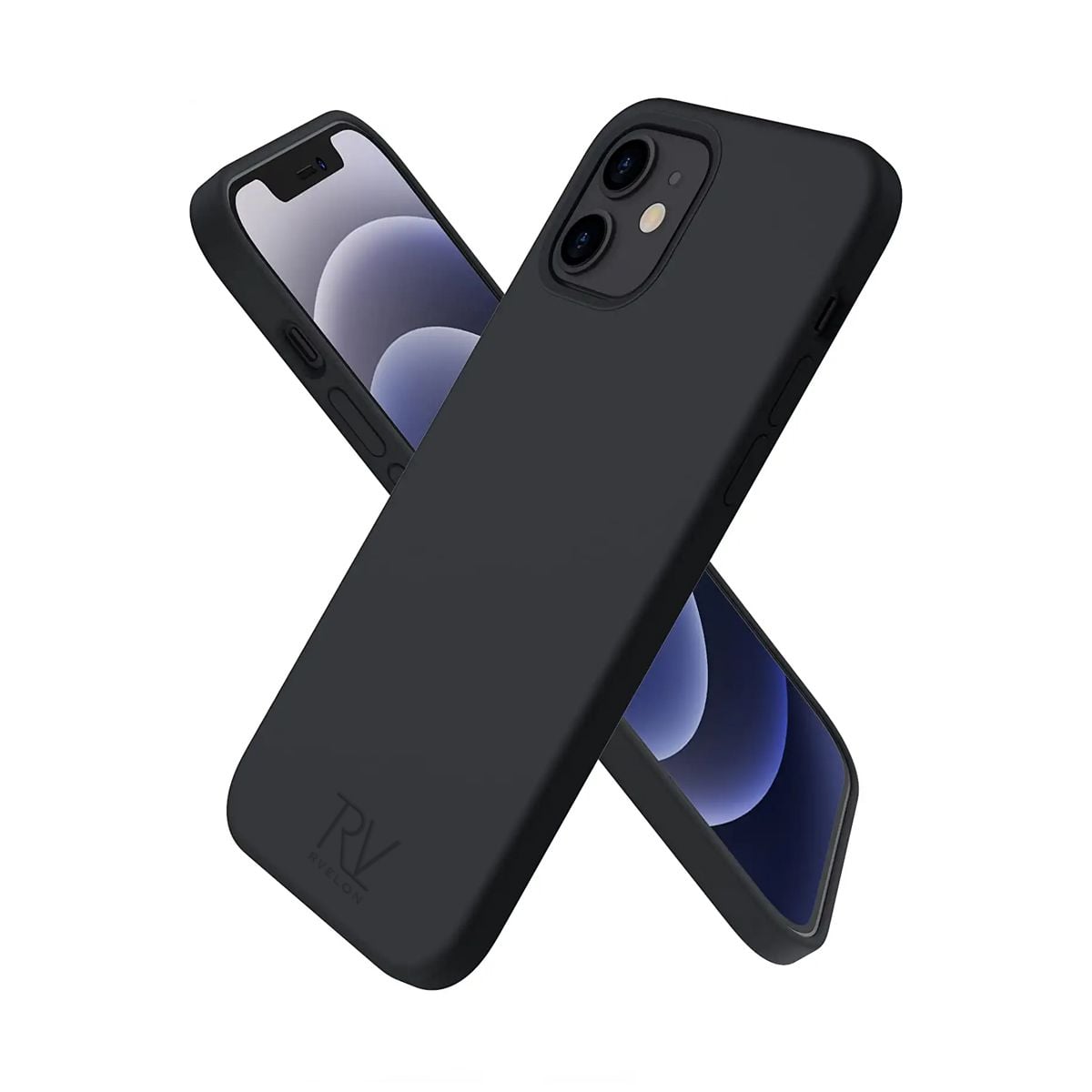 iPhone 12/12 Pro Case - Silicone Rvelon Black