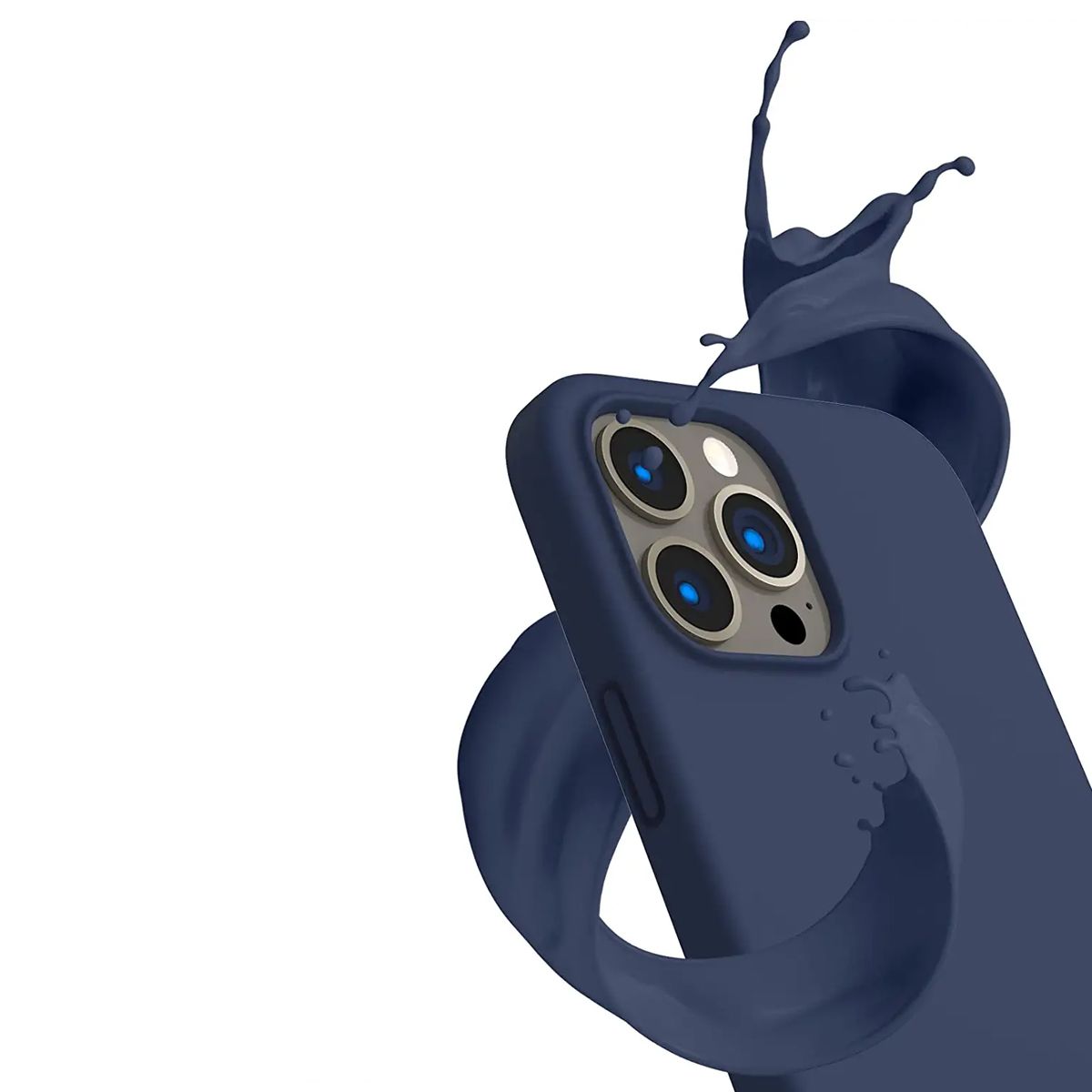 iPhone 13 Pro Silikonskal Rvelon - Blå