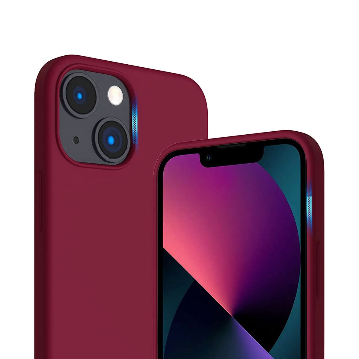 iPhone 14 Plus Silicone Case Rvelon - Red