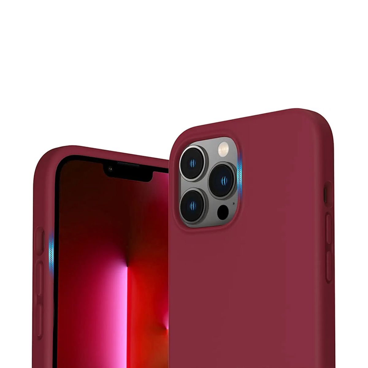 iPhone 14 Pro Max Silikonskal Rvelon - Röd