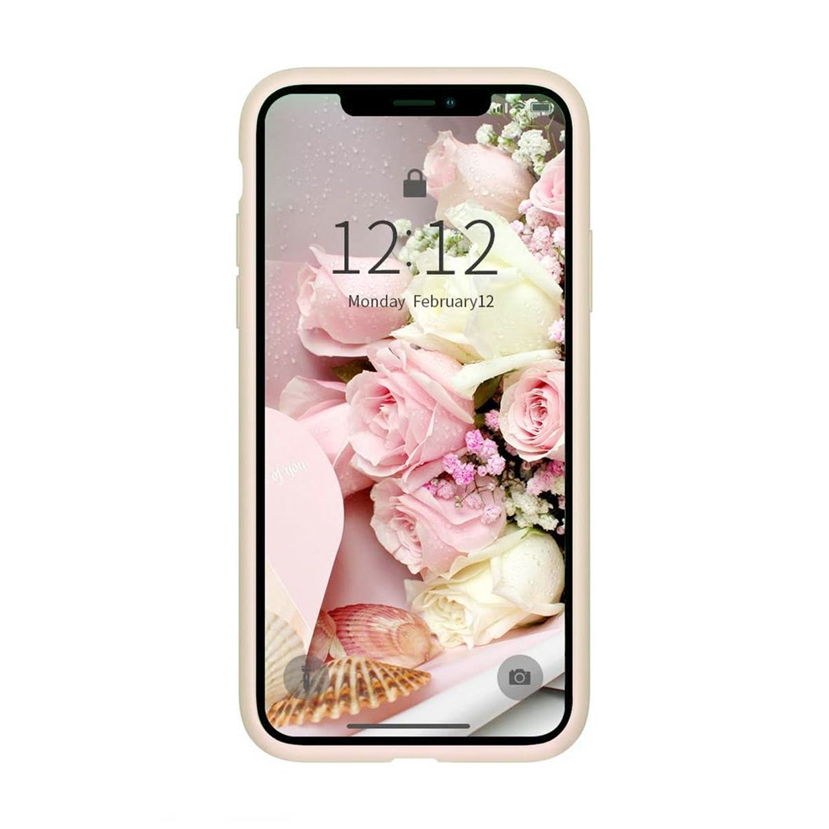 iPhone X/XS Case - Silicone Rvelon Beige