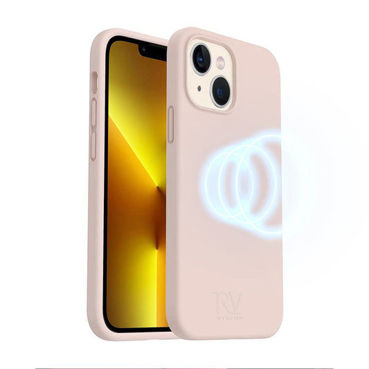 iPhone 14 Silicone Case MagSafe Rvelon - Sand Pink