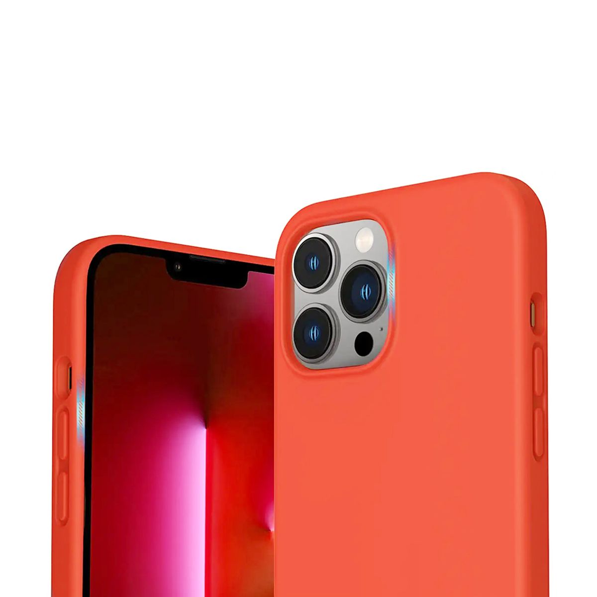 iPhone 14 Pro Max Silikonskal Rvelon MagSafe - Rosa