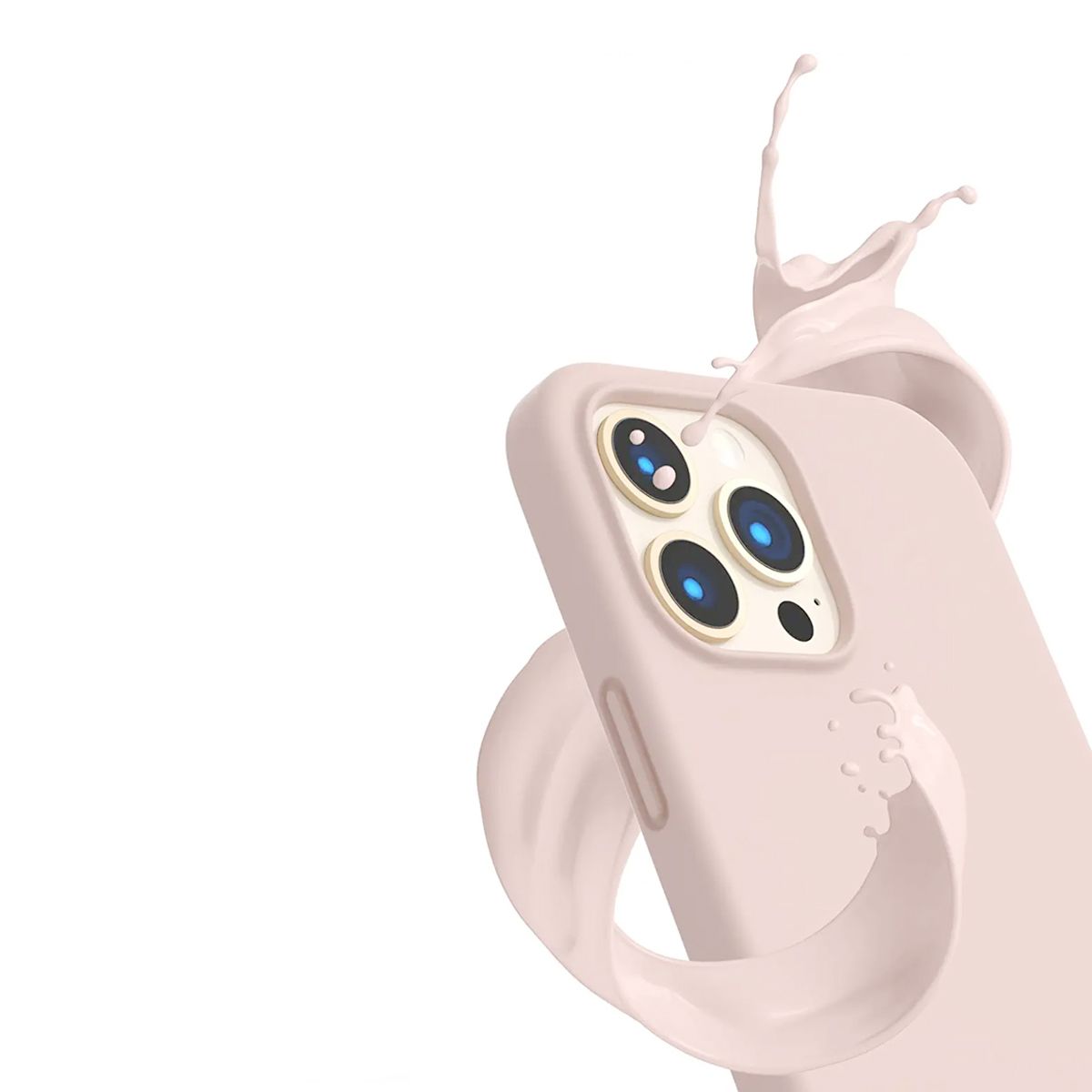 iPhone 14 Pro Silikonskal Rvelon MagSafe - Sand Rosa