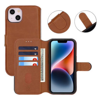 RV Magnetic Wallet Case -iPhone 13 /14- Golden Brown