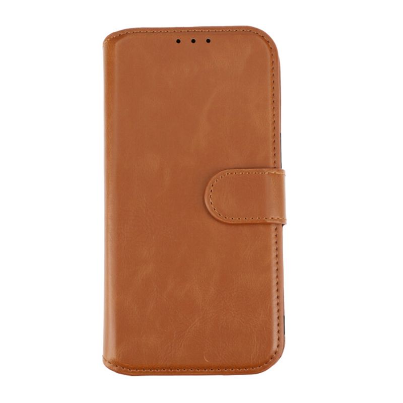 RV Magnetic Wallet Case iPhone 15 Brown