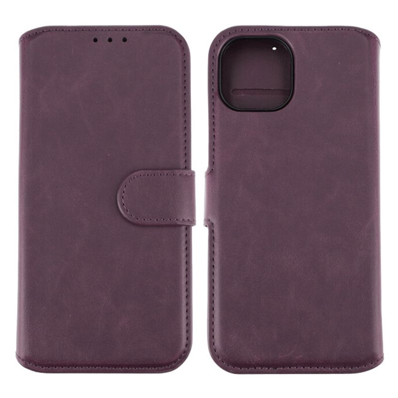 iPhone 15 Plånboksfodral Magnet Rvelon - Lila