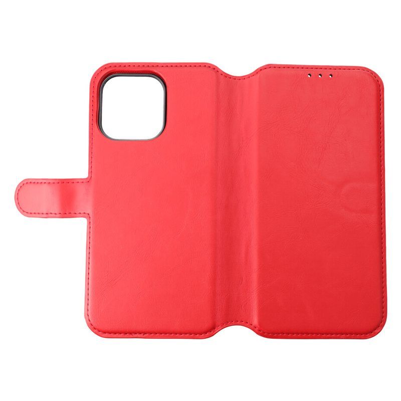 iPhone 15 Pro Max Plånboksfodral Magnet Rvelon - Röd