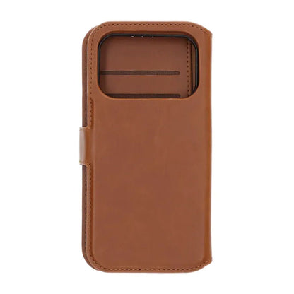 RV Magnetic Wallet Case iPhone 17 Pro Brown