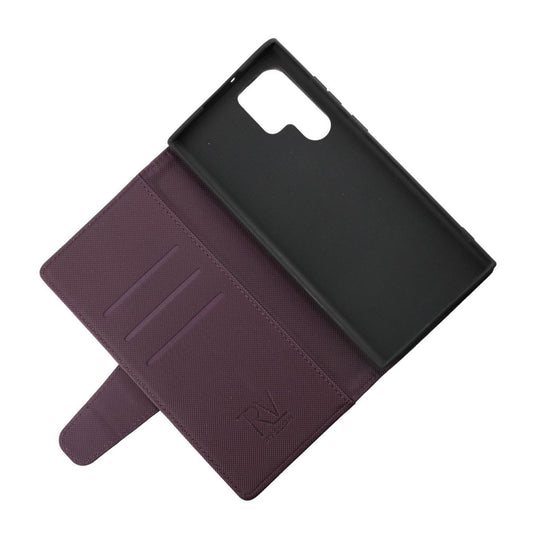 RV Magnetic Wallet Case - Galaxy S22 Ultra - Dark Cherry