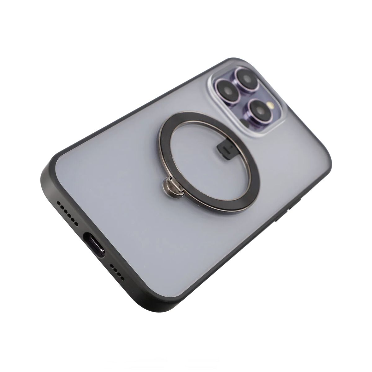 iPhone 14 Pro Skal med MagSafe Stativ Rvelon - Svart
