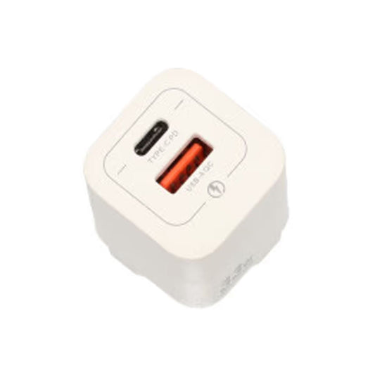 Rvelon 33W GaN Väggladdare USB-C + USB-A, PD & QC, 10-pack