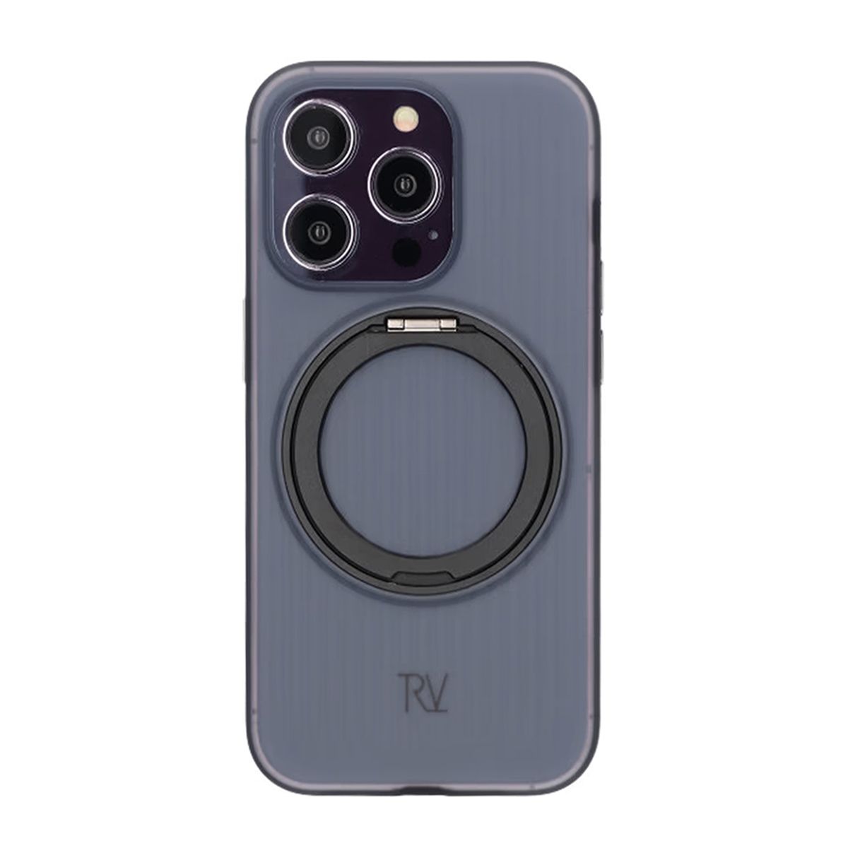iPhone 14 Pro Rvelon Skal Roterande Magnet Stativ - Svart