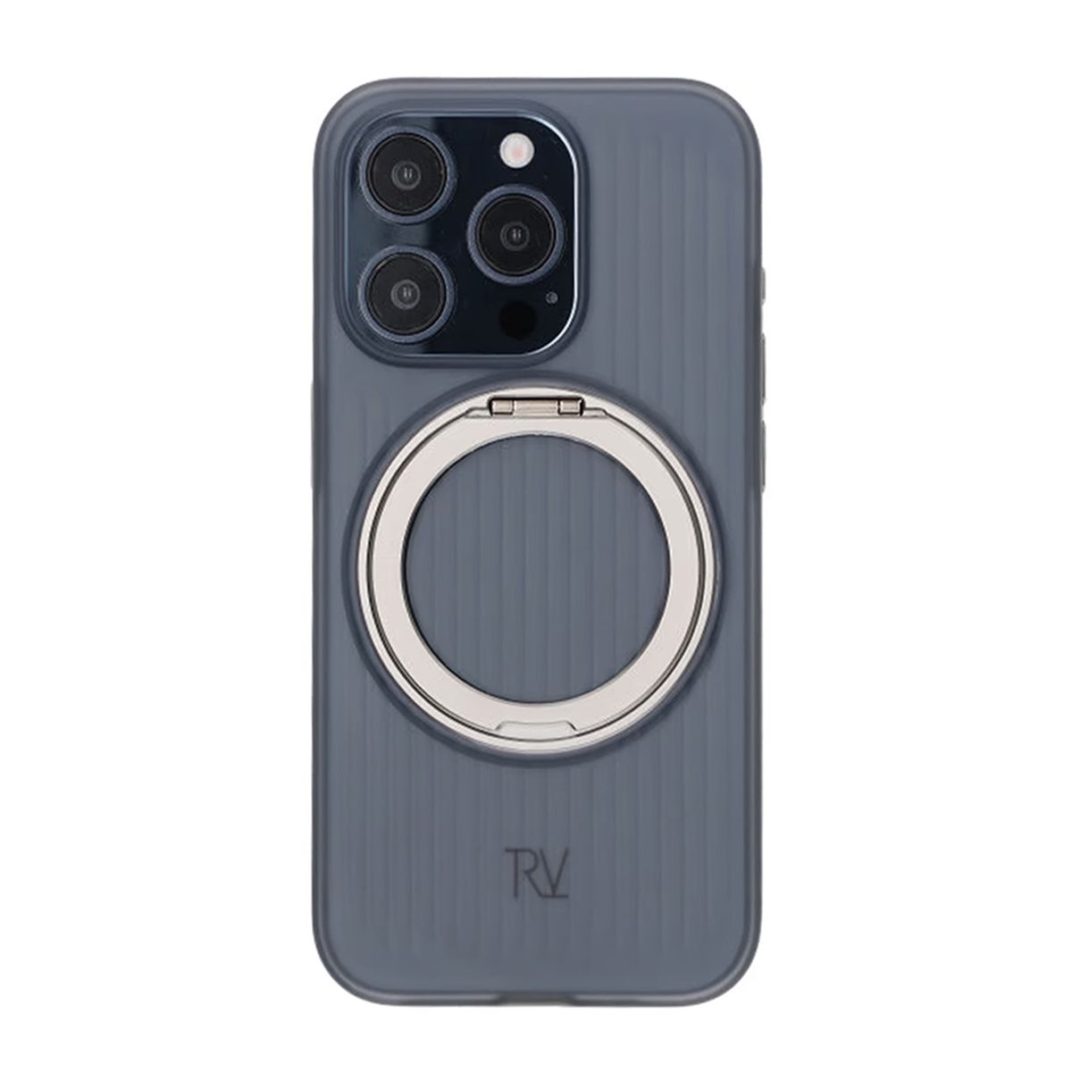 iPhone 15 Pro Rvelon Skal Roterande Magnet Stativ - Grå