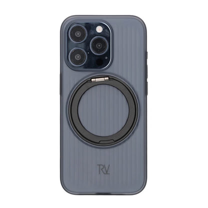 iPhone 15 Pro Max Rvelon Case Rotating Magnet Stand - Black