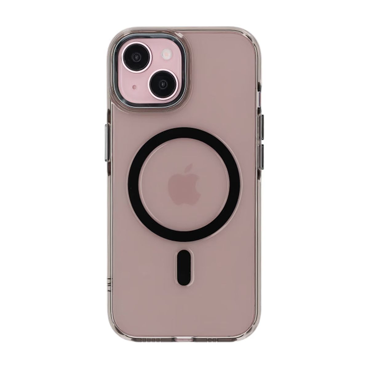 iPhone 15 Mobilskal TPU med Magnet Rvelon - Svart